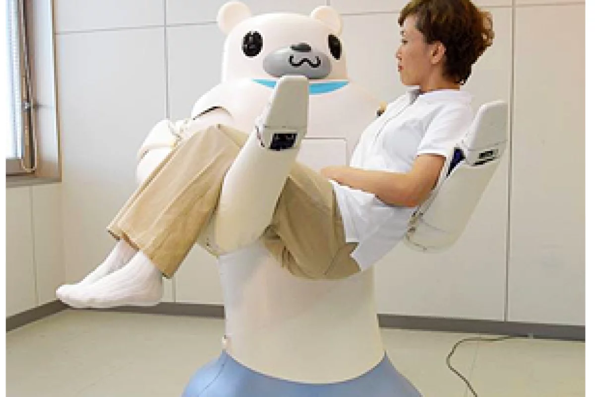 RIBA the robot nurse can lift and carry patients up to 61kg/134lbs