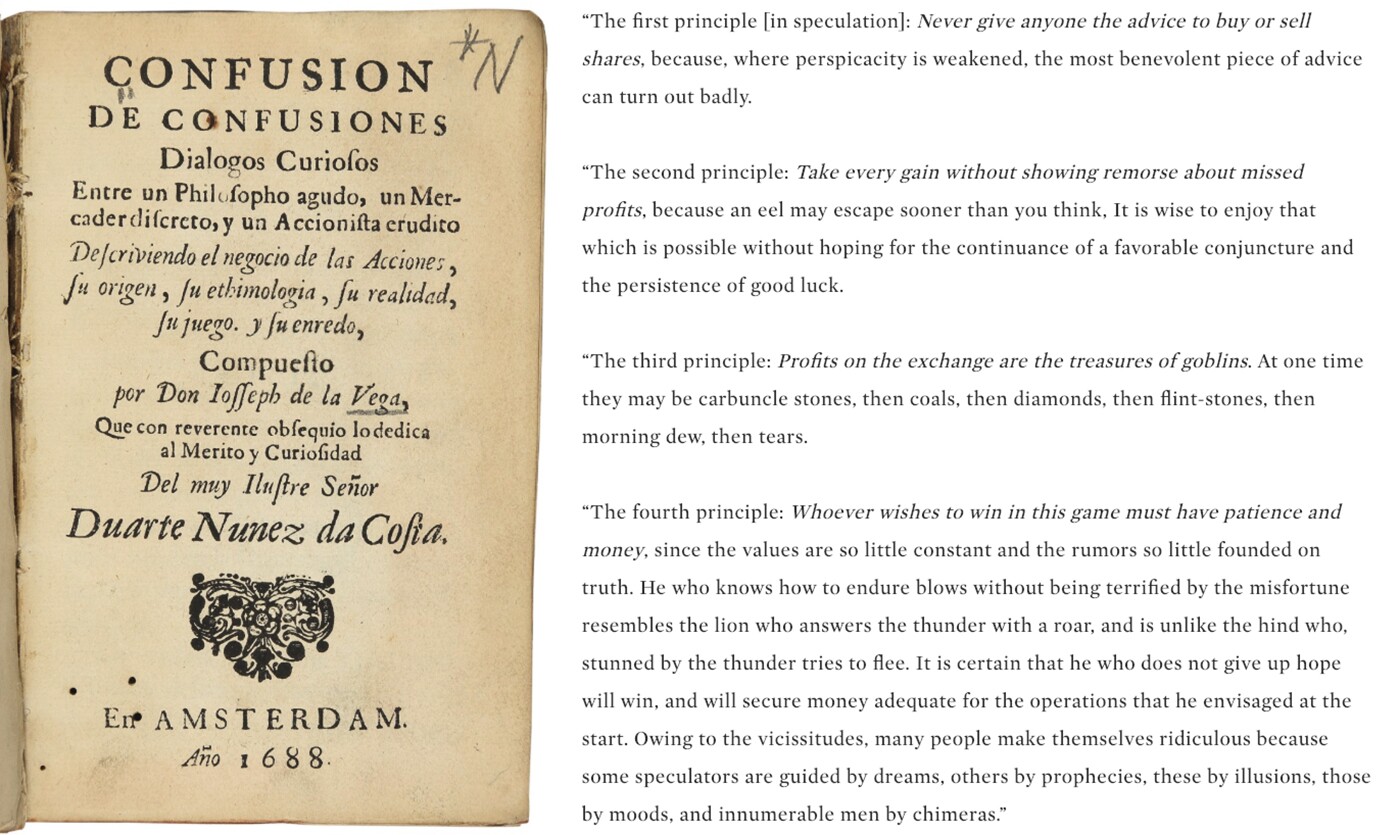 $375,000 | 'Confusion de Confusiones' by José Penso de la Vega | Auction House: Sotheby's | Sale price: US$375,000 | Official Estimate: US$200,000 to $300,000 | Date of sale: December 18, 2018