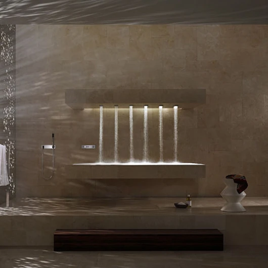 The Horizontal Shower lets you shower while reclining