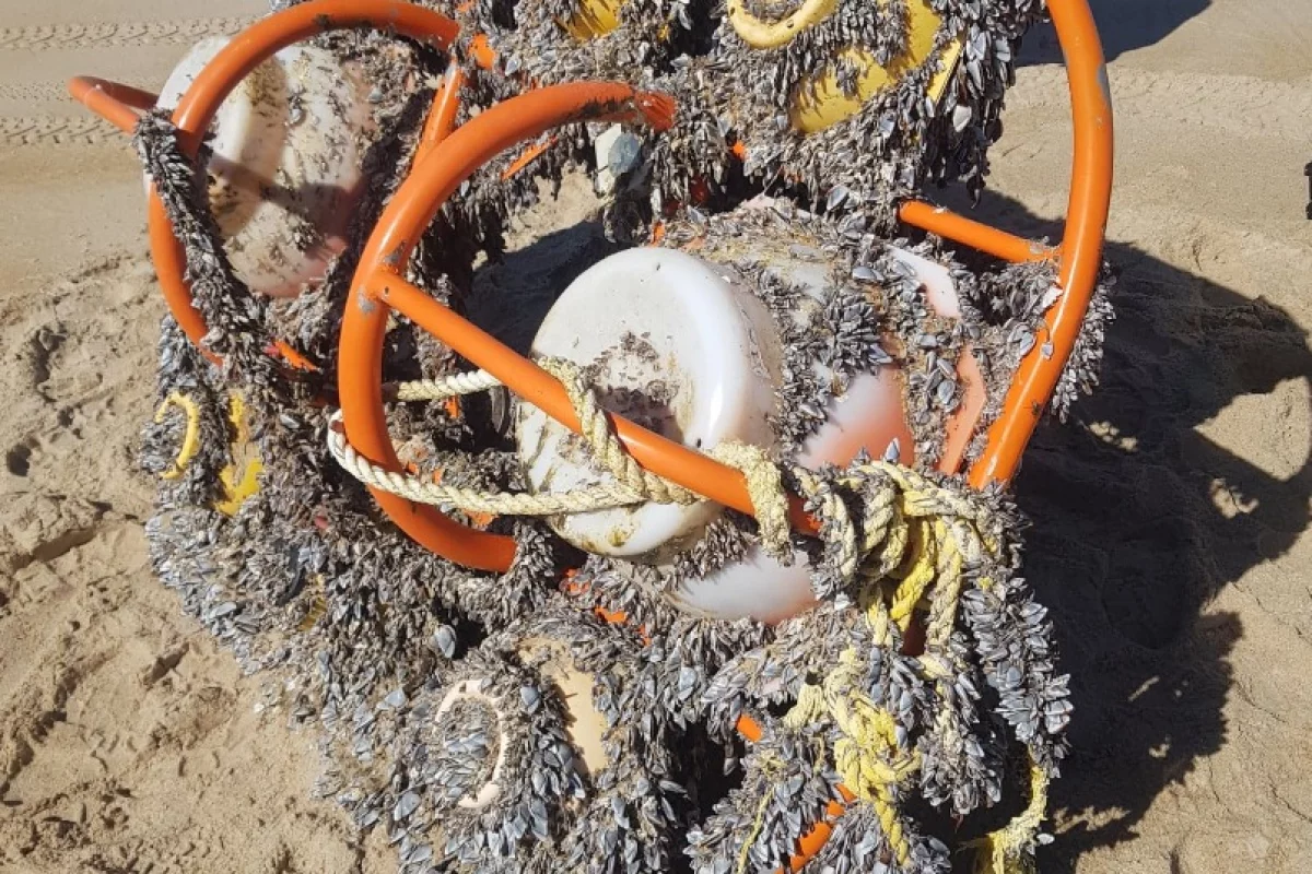 The instrument package lost five years ago in the Drake Passage off South America