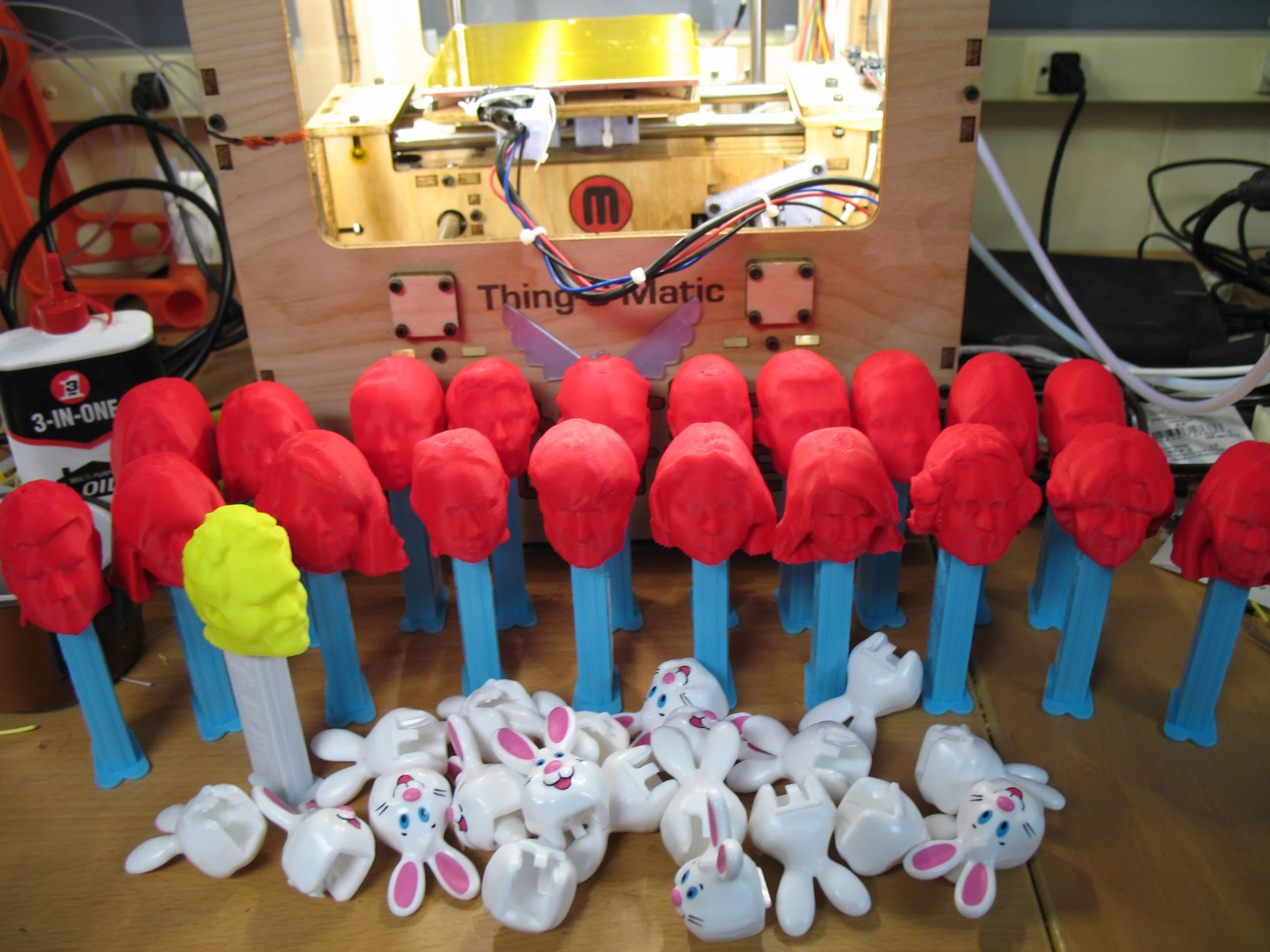 A 3D-printing enthusiast named Tony Buser had previously made an impressive batch of personalized Pez dispensers, so Hot Pop Factory set to work using some similar methods