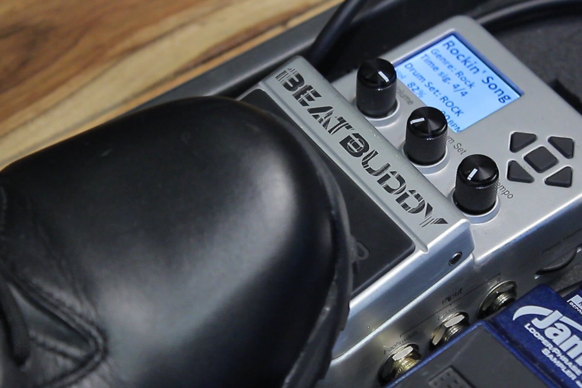 Drum machine guitar pedal