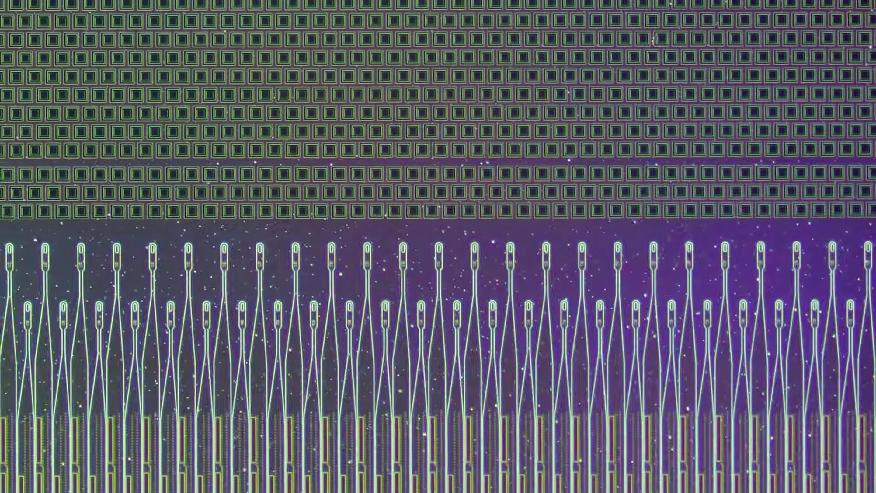 A close up of Neuralink's Link electrodes