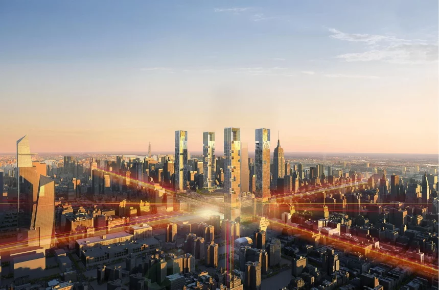 Conceptual view of Penn Station by SOM Design (Image: SOM Design)