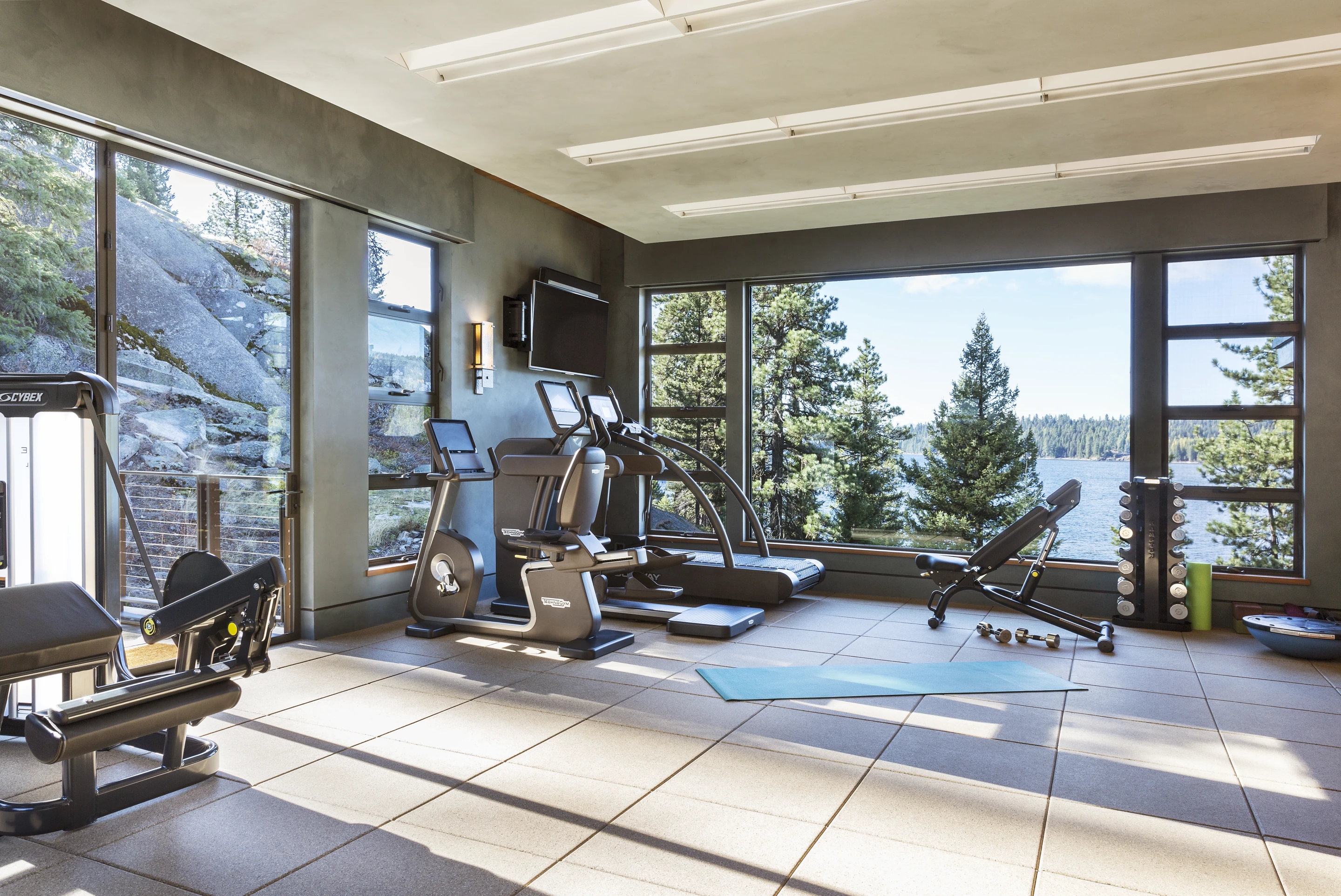 Gym area inside the Cliff House