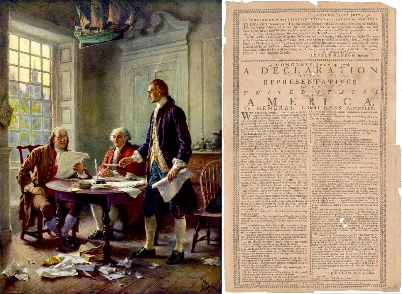 One of just five surviving copies of John Holt's 1776 broadside printing of the Declaration of Independence, and the only one still in private hands, this original copy remained in the family of its original recipient, Colonel David Mulford, for the 241 years prior to this sale. It sold for $1,800,000 at Blanchard's Auction Services on November 11, 2017