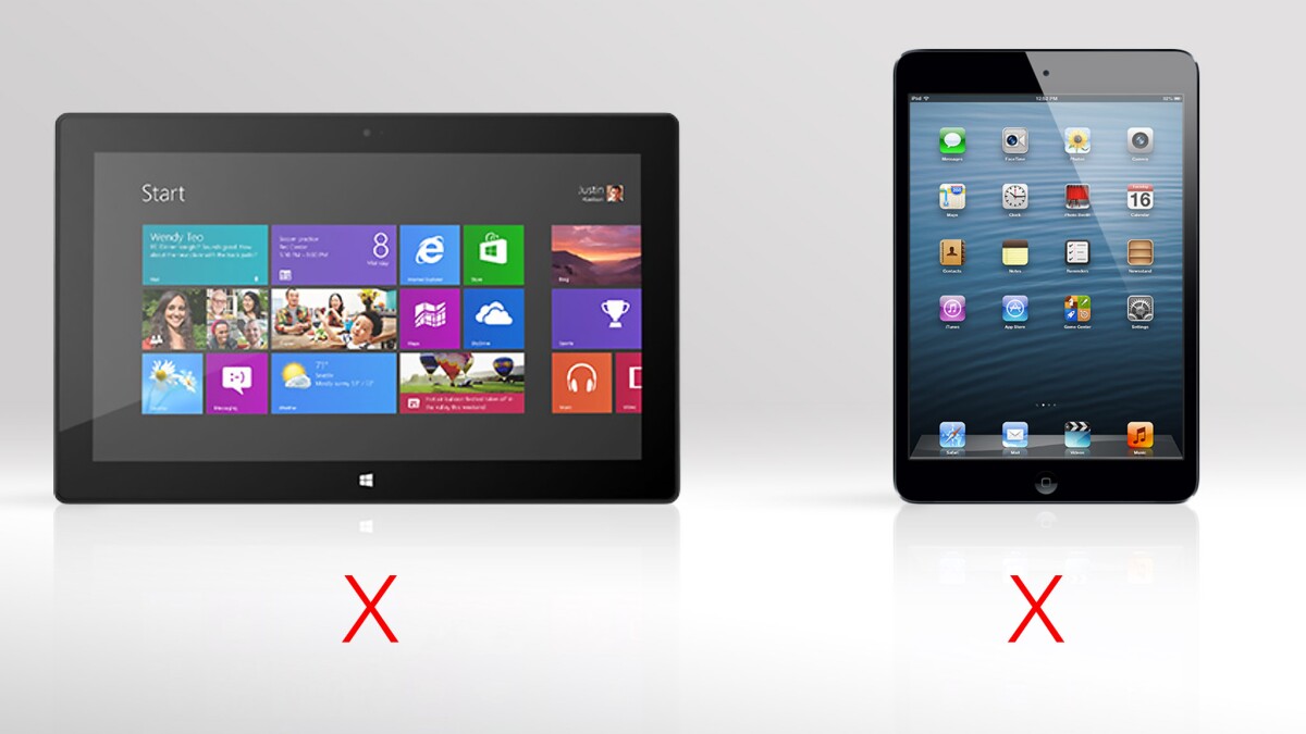 Don't get confused: the Surface RT doesn't let you run desktop apps