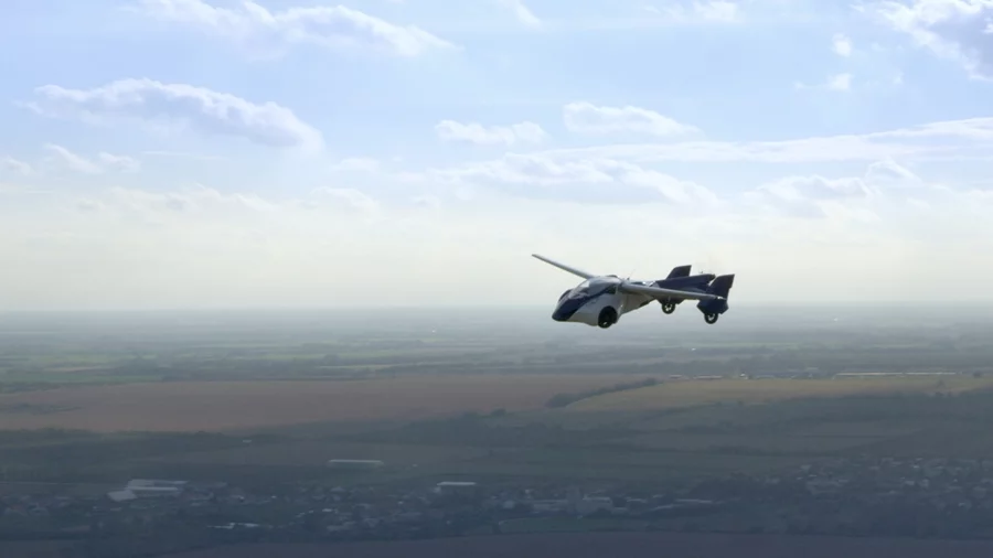 The AeroMobil 3.0 during its first flight