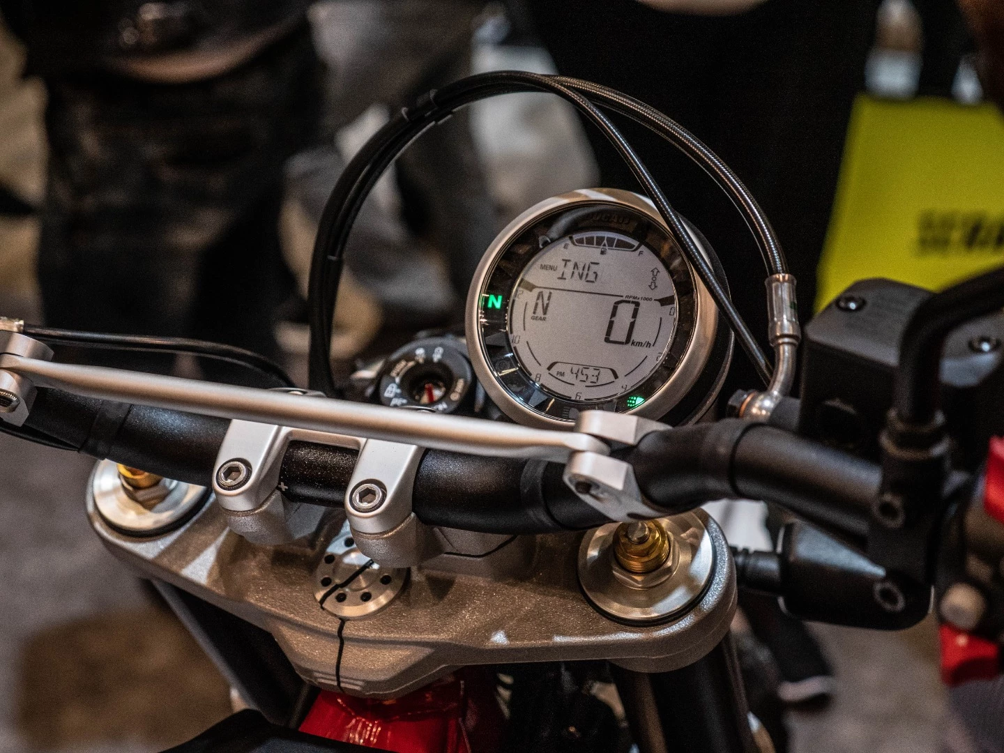 The Scrambler Desert Sled has an Off Road Riding Mode that disengages the ABS for "down-in-the-dirt fun"