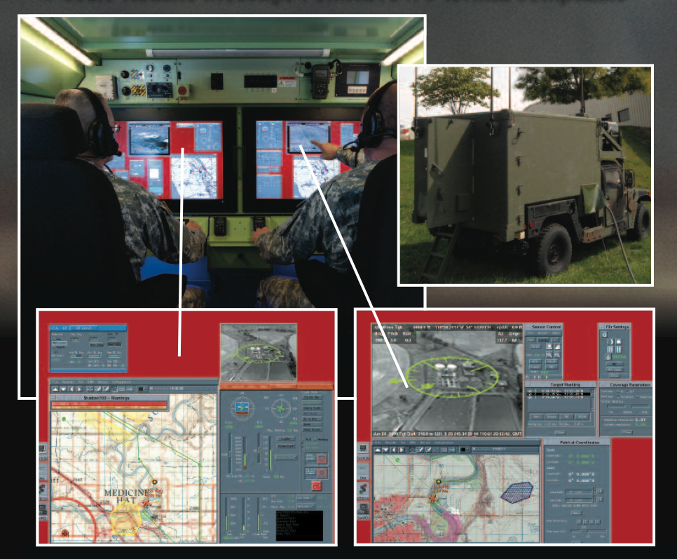 Inside the Ground Control Station, the full capabilities of the Shadow 200 come to light