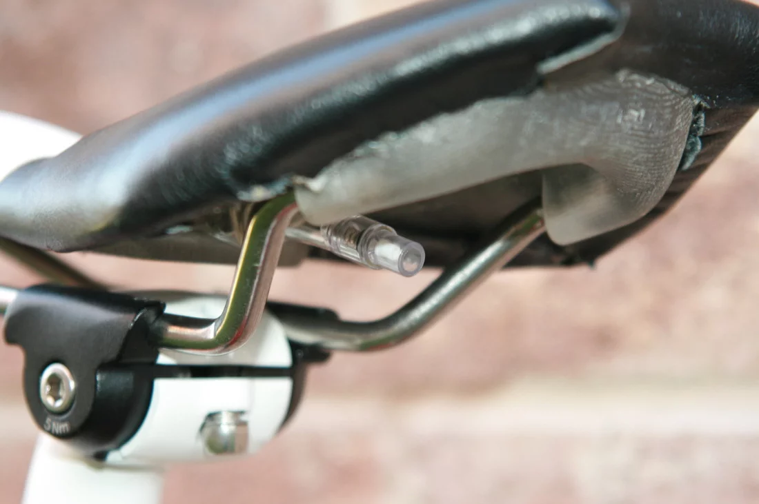 Its bladder is inflated using a separate pump