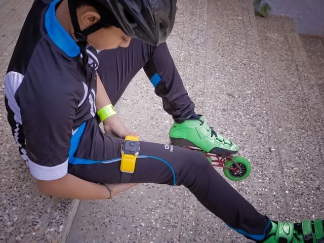 The adjustable strap with flip hinge replaces the need for additional mounts, as it can secure to helmets, heads, handlebars, ankles, etc.