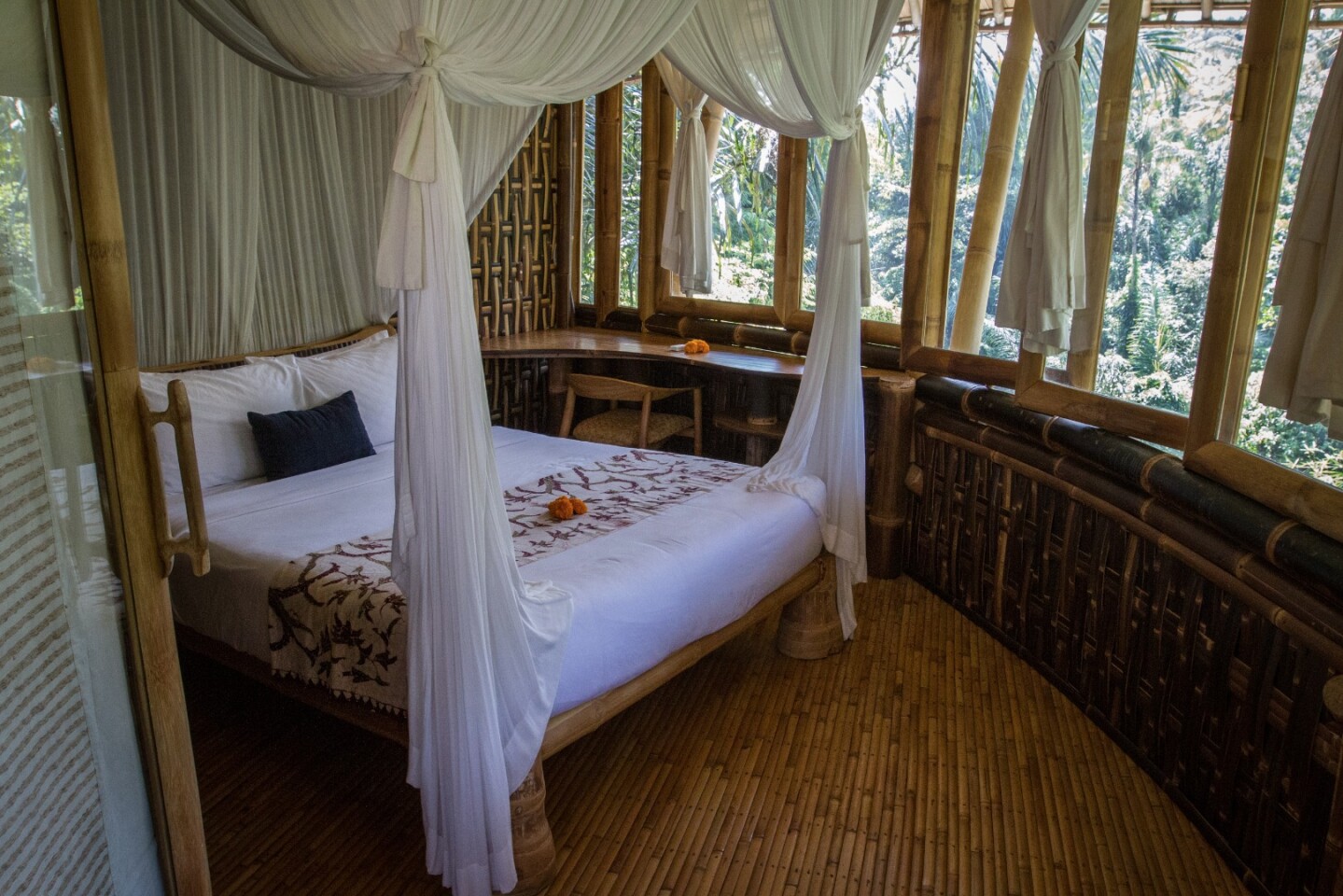 Master bedroom at the Green Village's Temple House