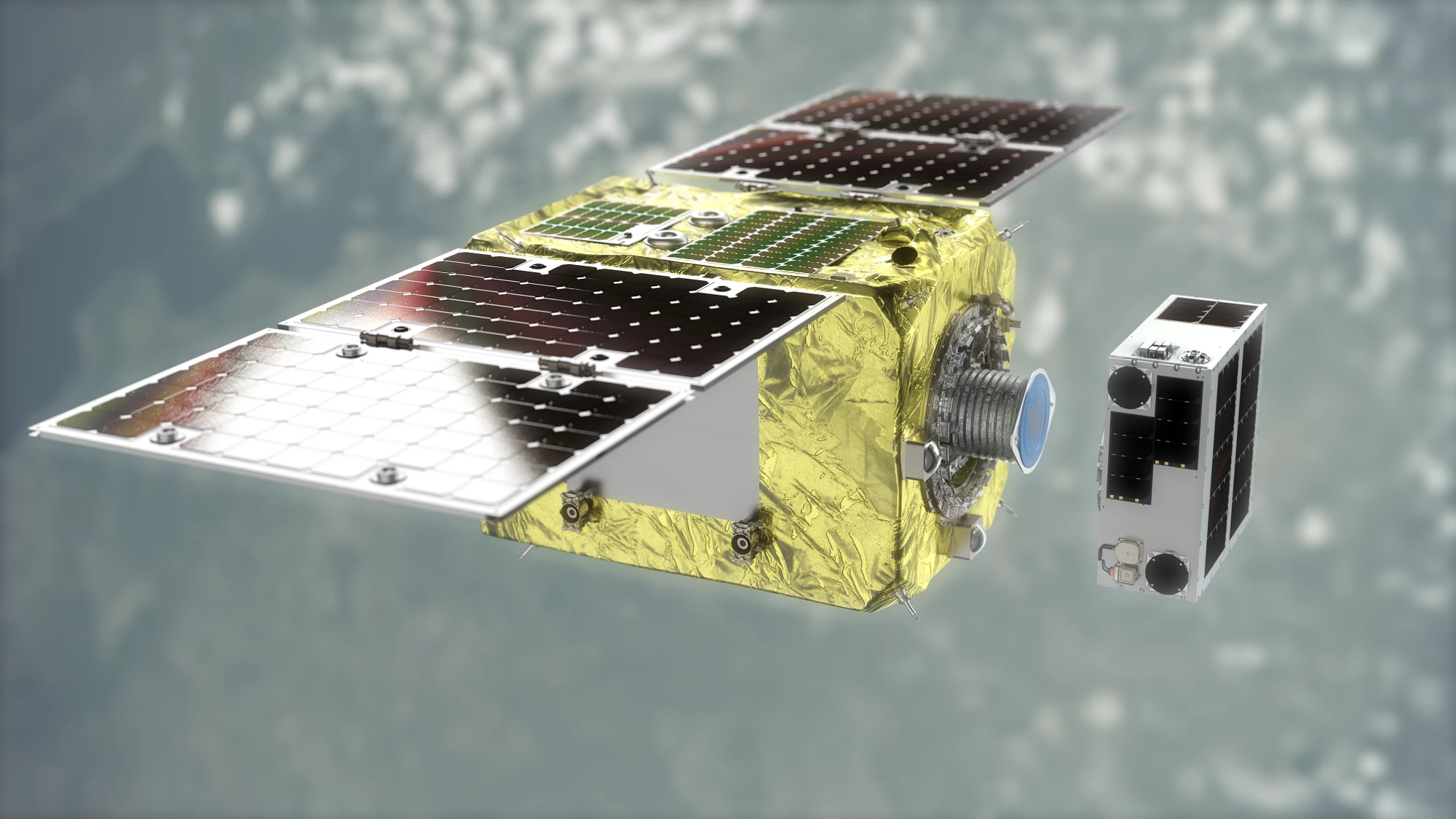 ELSA-d's magnetic capture mechanism includes a servicer and client module
