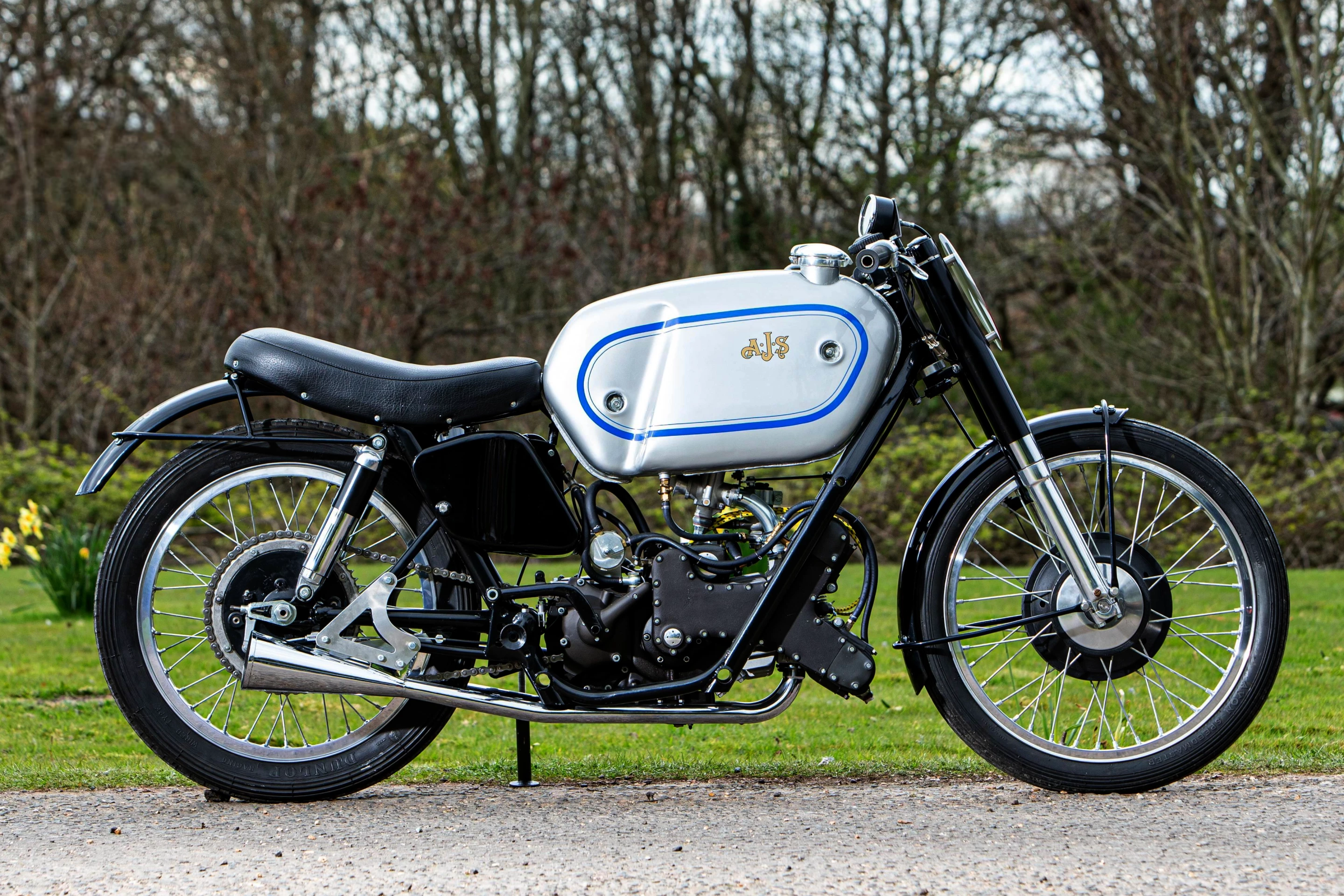 The AJS 500 E90 Porcupine won four Grands Prix between 1949 and 1951, but also scored five second places and two third places for a total of 13 podiums. The AJS E95 that followed the E90 and also used the Porcupine name, was briefly competitive, scoring a 1-2 win on debut at the Swiss Grand Prix of 1952, and a second place in the 1952 Ulster Grand Prix.