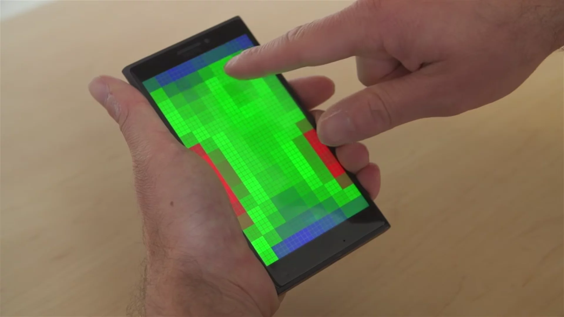 Microsoft Research is developing touchscreens that detect motion before you touch the screen