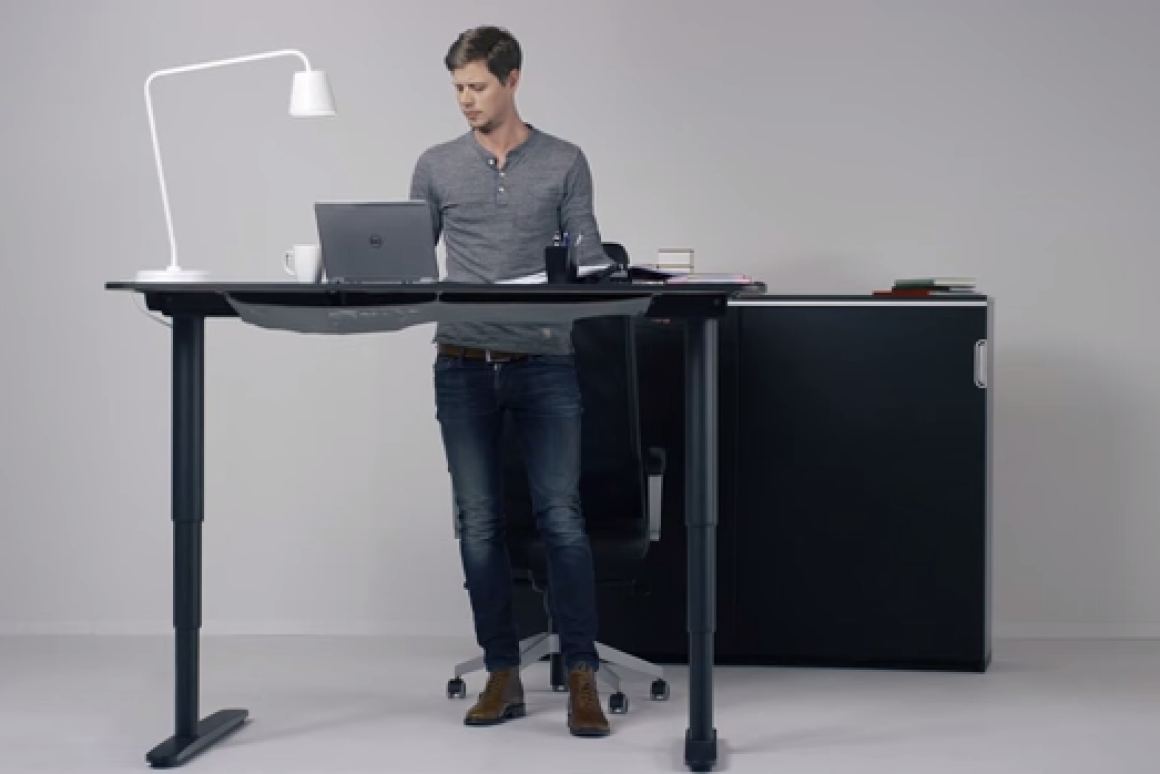 Ikea's adjustable Bekant desk looks to bring you to your feet