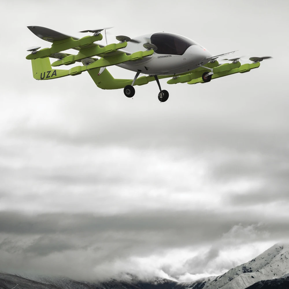 Cora's range is reckoned to be about 62 miles (100 km) per charge, and it's reported capable of getting up to 110 mph (180 km/h)