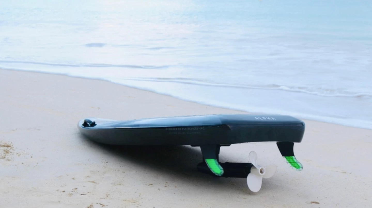 The XFoil set up as a powered surfboard