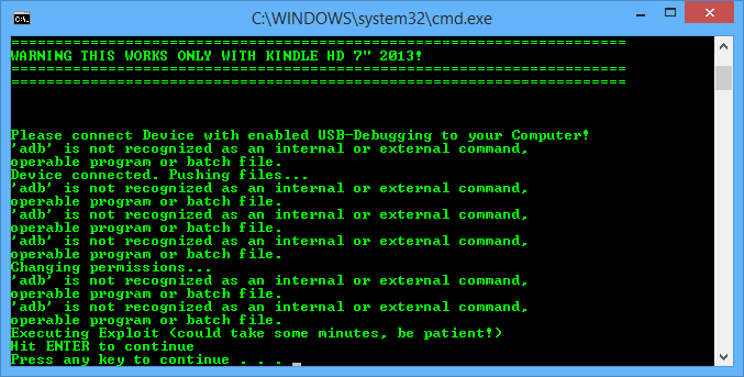 If you don't use the proper auto root version, you'll get errors similar to this