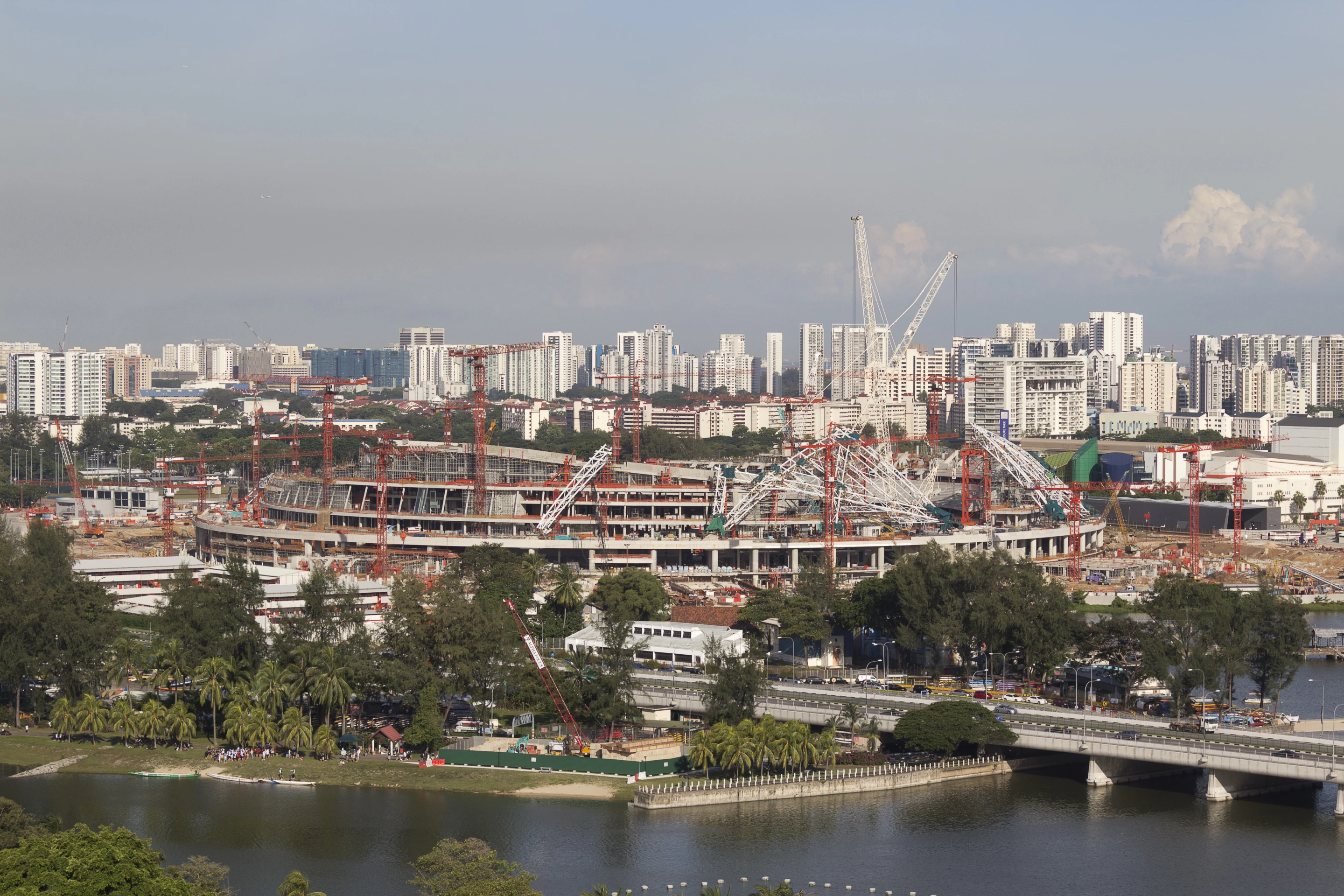 The National Sports Stadium under construction (Image: © Arup)