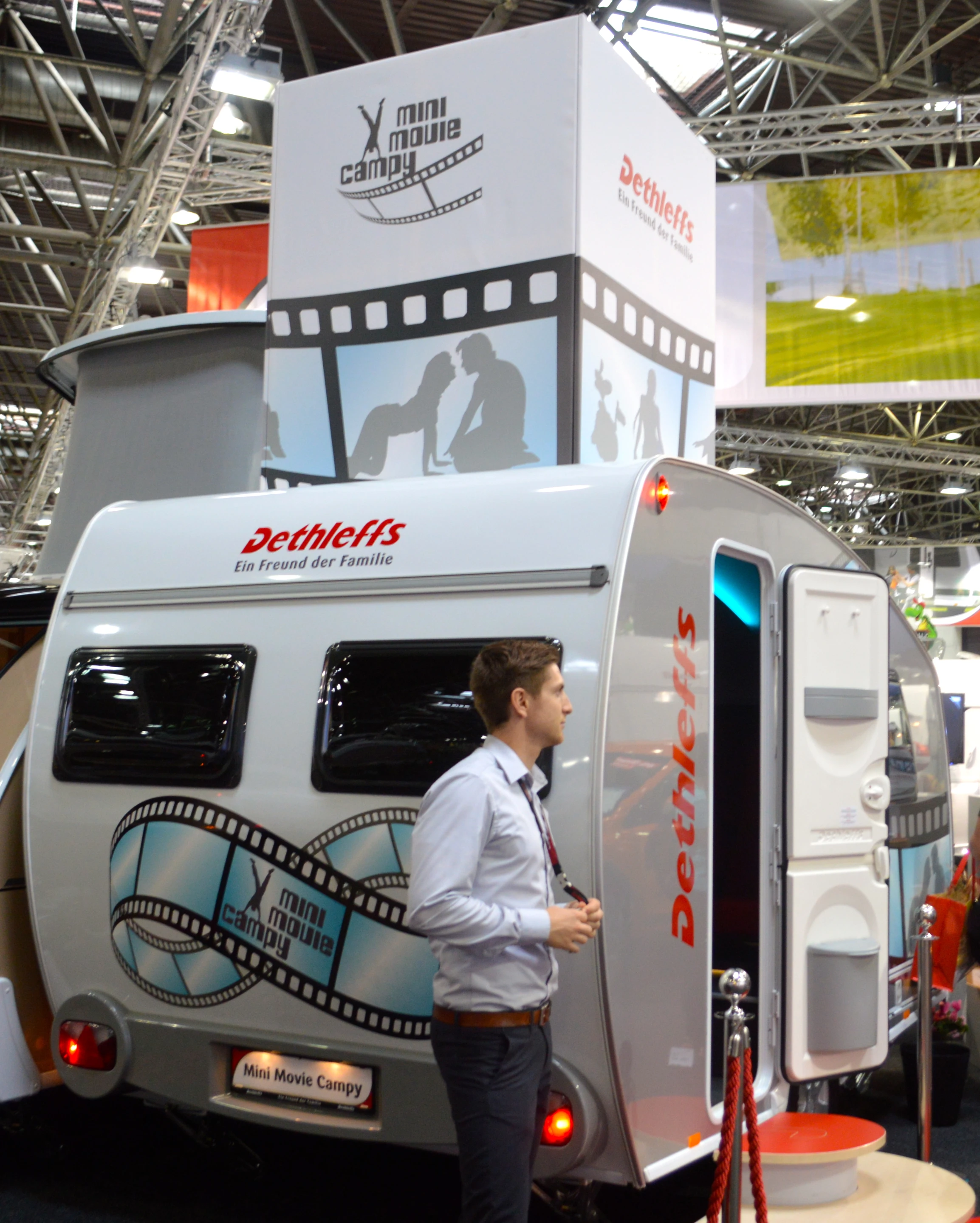 Dethleffs believes that its Mini Movie Campy may just be the smallest mobile theater in the world