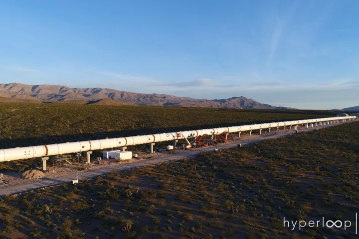 Hyperloop One also revealed that it has added the finishing touches to its 500-meter long test track (0.3 mi) in Nevada