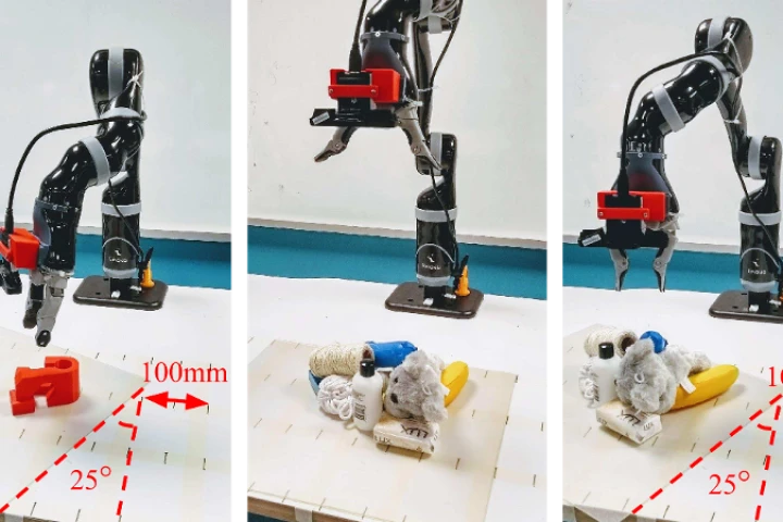 The system allows robots to grasp individual items from a cluttered and moving collection
