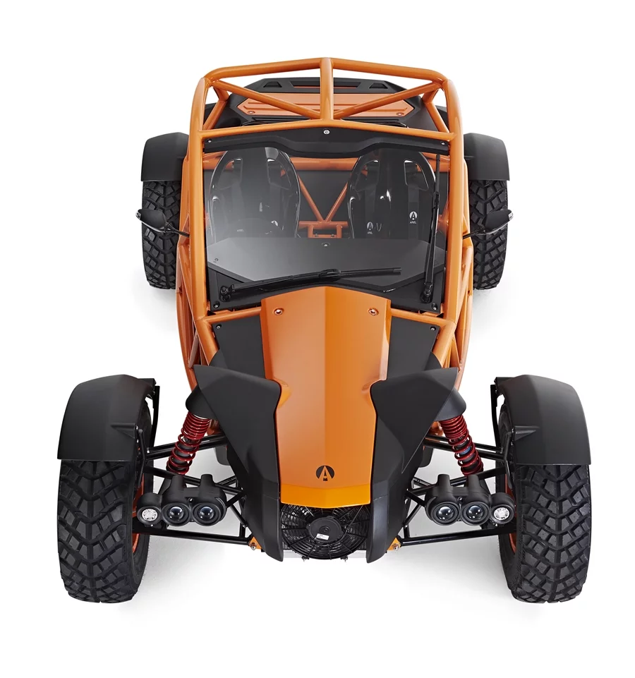 A front view of the Ariel Nomad
