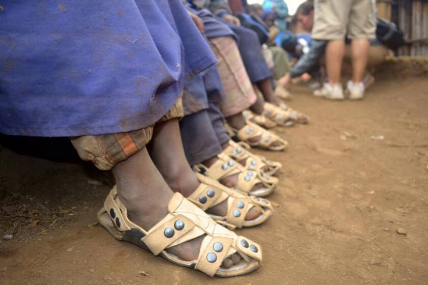 The Shoe That Grows allows children to adjust its size as their feet grow