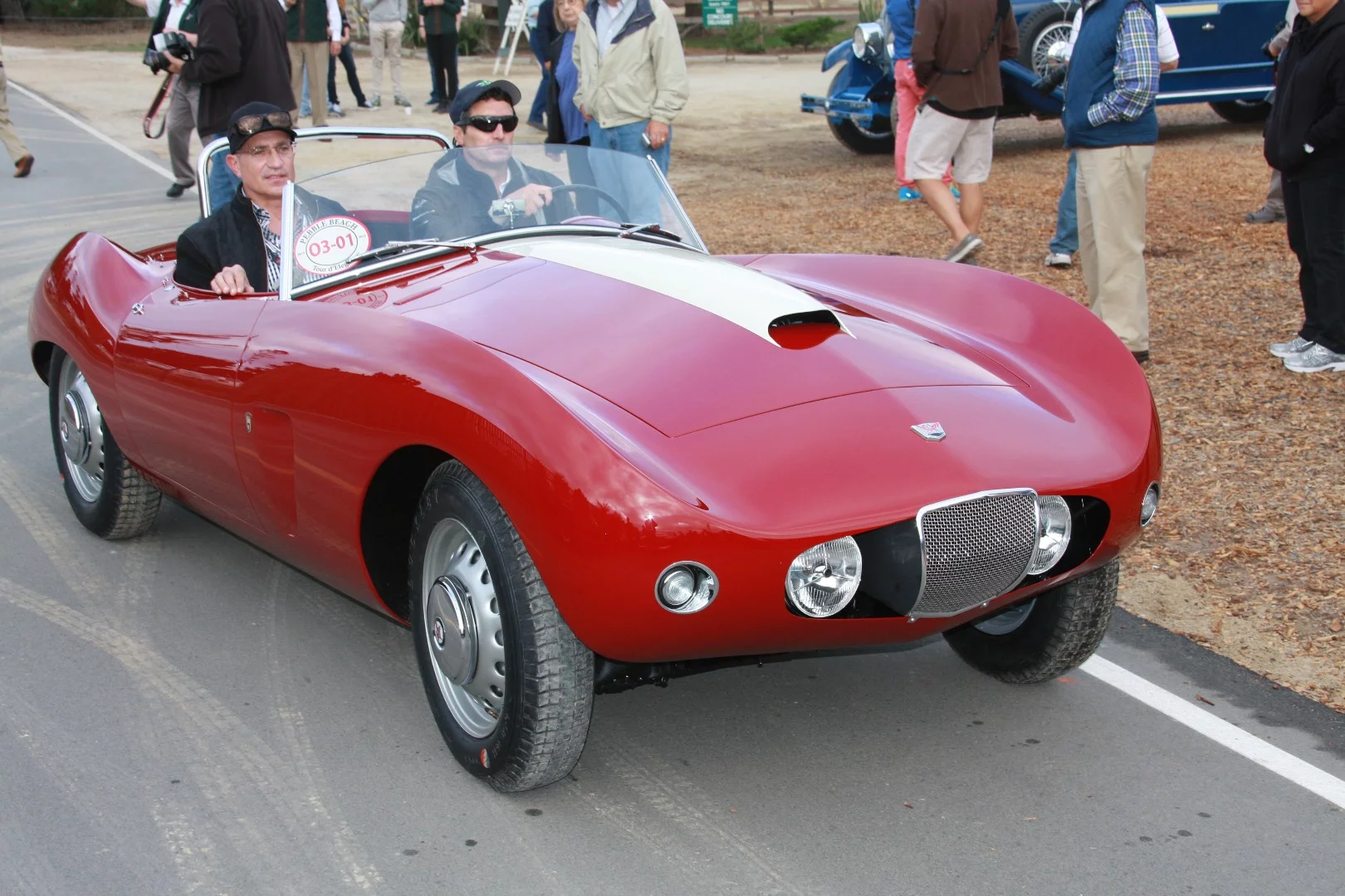 An Arnolt Bristol on the Pebble Beach Concours d'Elegance Tour d"Elegance