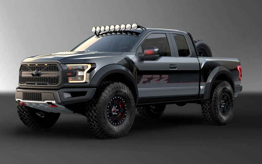 The one-off Ford F-22 Raptor F-150 will be auctioned off at the EAA's Gathering of Eagles on July 27