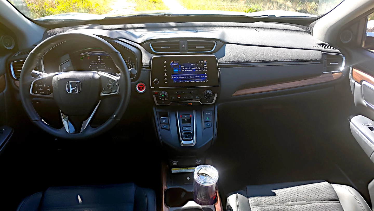 Our test model 2020 Honda CR-V Hybrid included all the bells and whistles with a fine interior layout