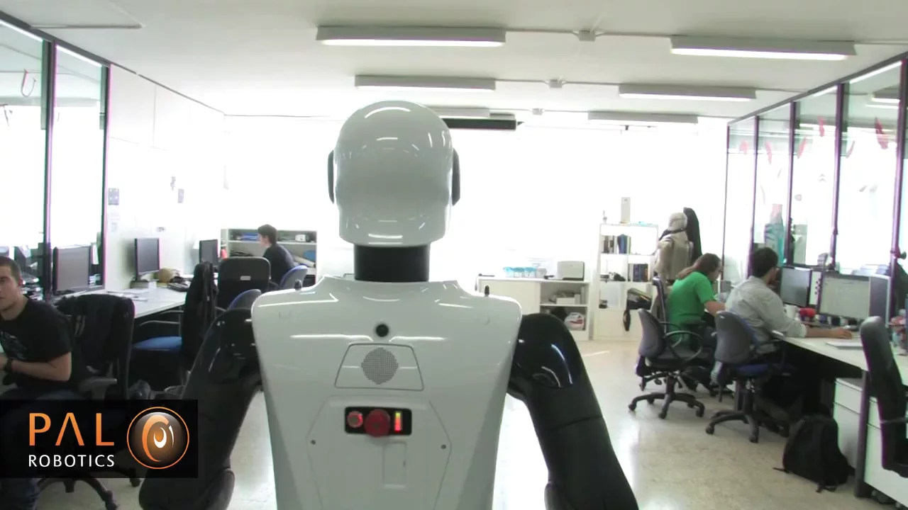 REEM-C features stereo cameras in its head, as well as one rear-facing camera on its back