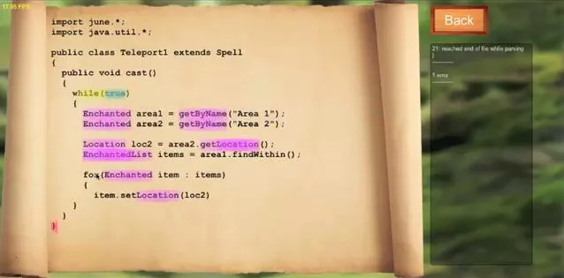 One of the game's Java-written spells