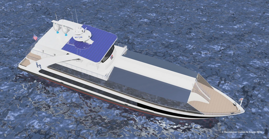Rendering of the New York Hornblower Hybrid (Image: Statue Cruises)