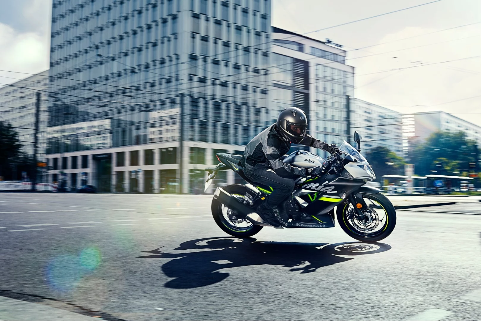The 2019 Kawasaki Ninja 125 in action