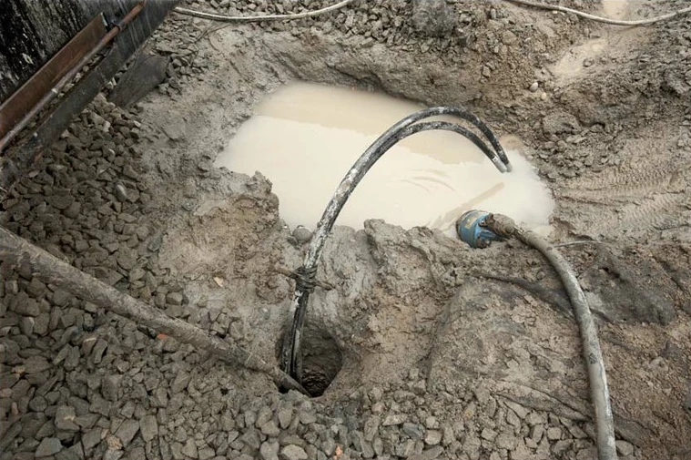 Geothermal tubing at the Bullitt Center (Photo: John Stamets)