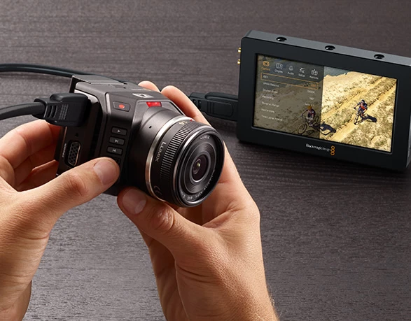 Blackmagic Micro Cinema Camera - HDMI video output allows easy external monitoring