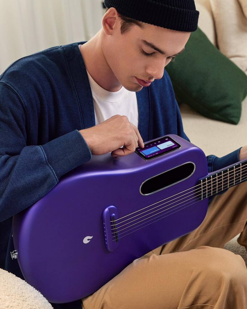 Lava updates oddly-shaped carbon smart guitar, adds new options