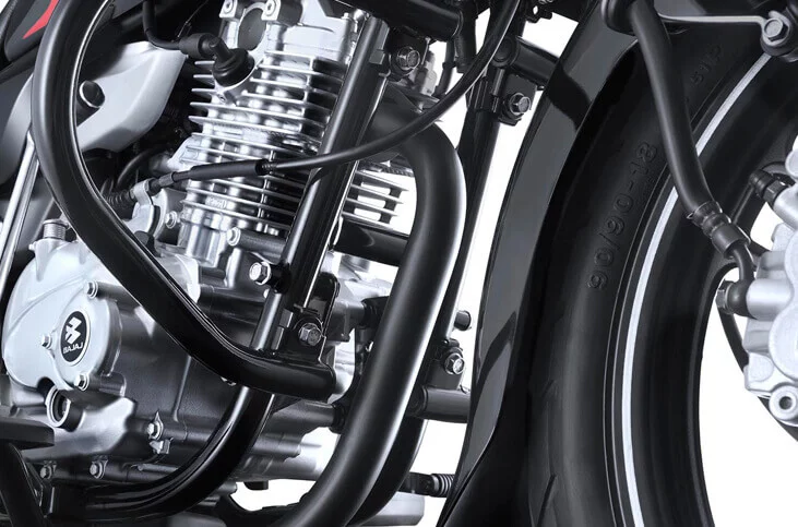 The DTS-i single cylinder engine of the Bajaj V outputs 12 hp at 7,500 rpm and 13 Nm at 5,500 rpm