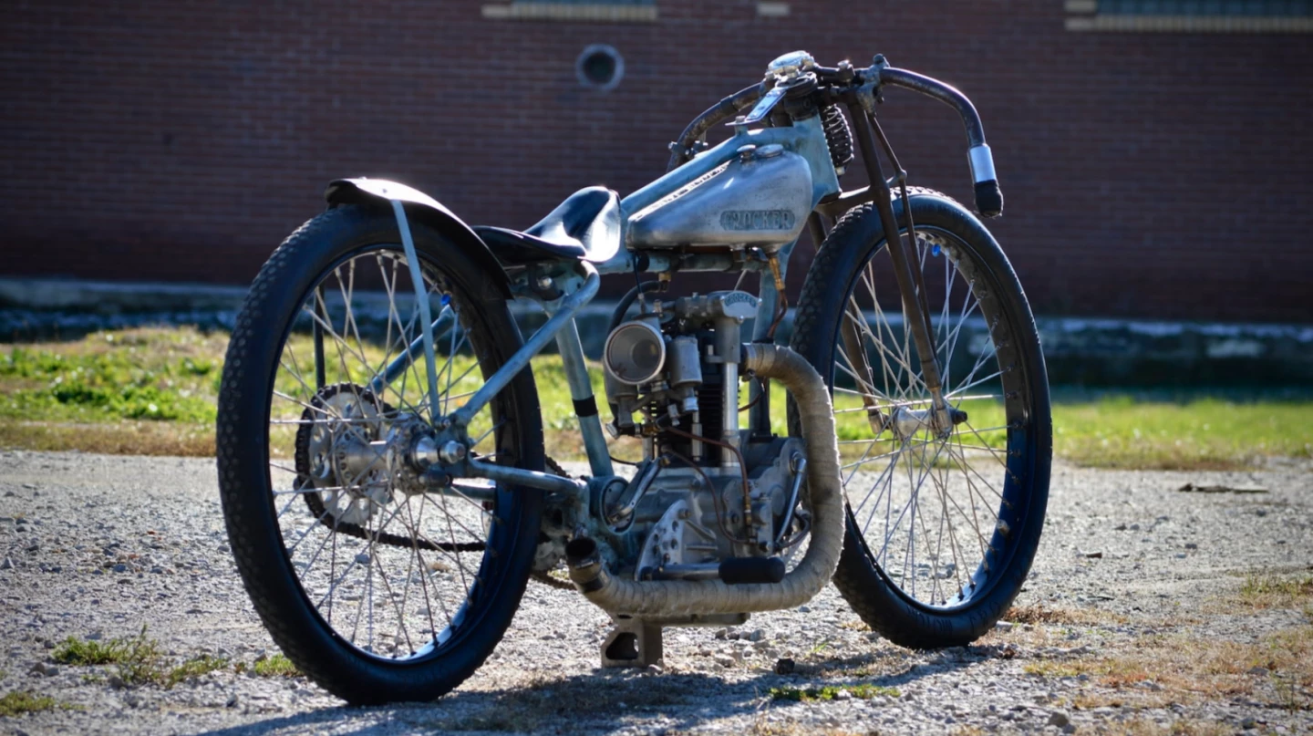 One of only fourteen Crocker speedway racers known to exist, this bike only reached $55,000 in bidding and was passed in