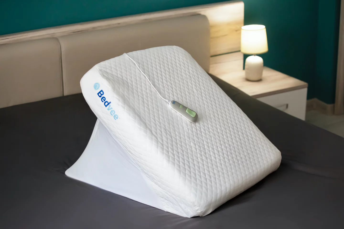 The Bedvee can be used on any mattress, as long as it's located near an electrical outlet for the pump