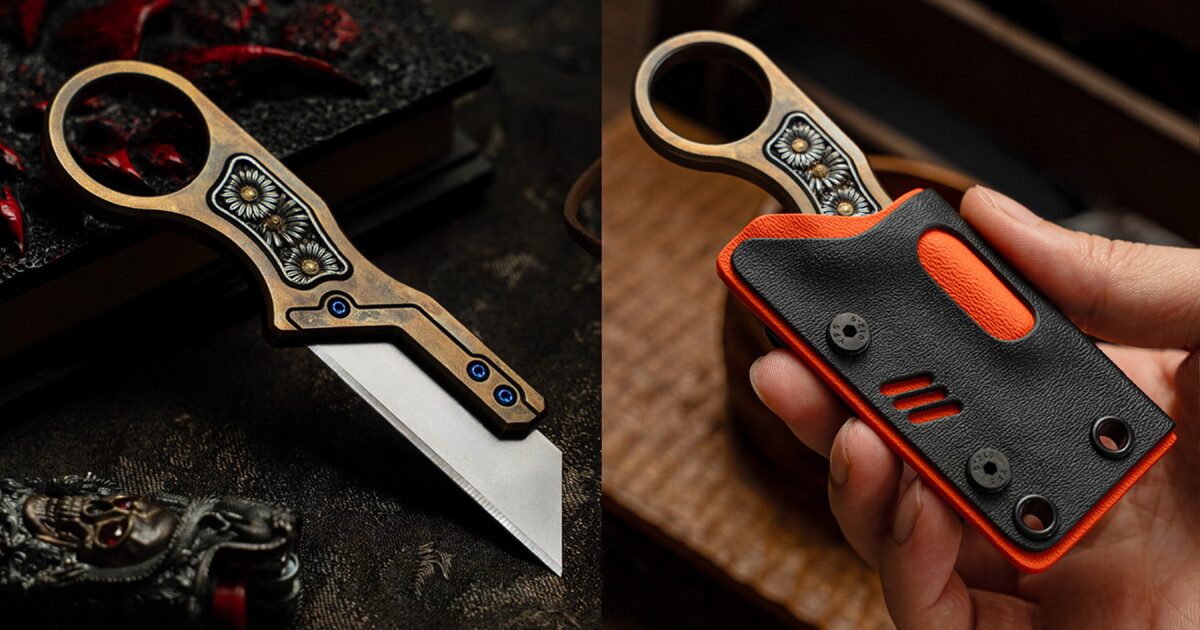 Bronze Blossom: Handmade Bronze EDC Cutter