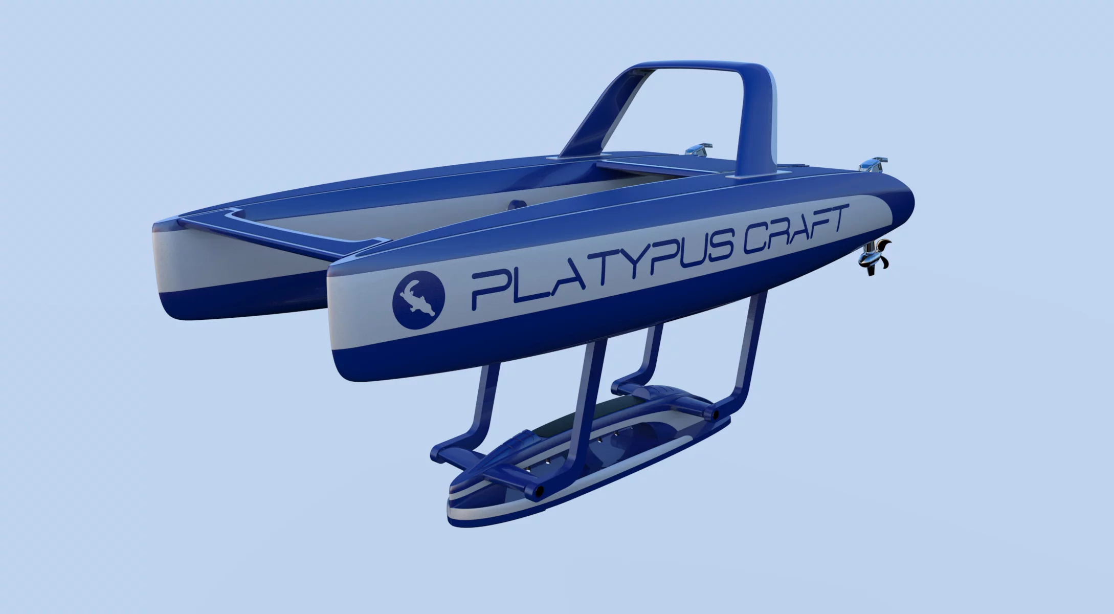 Platypus final design with central pod lowered