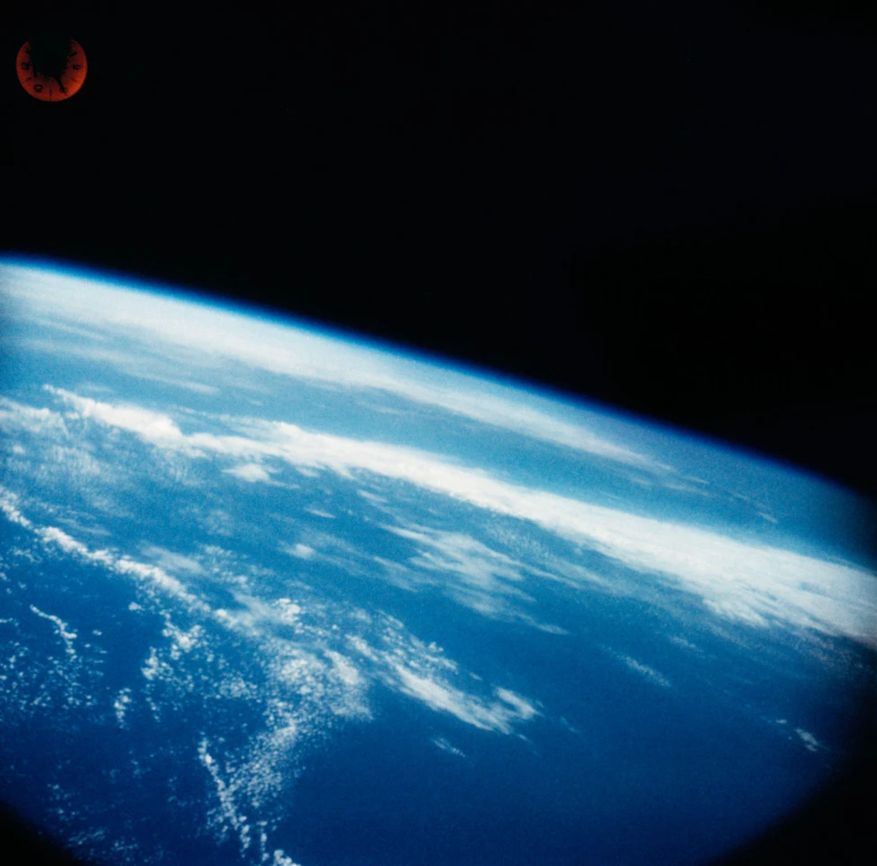 Earth as seen from Mercury Redstone 3
