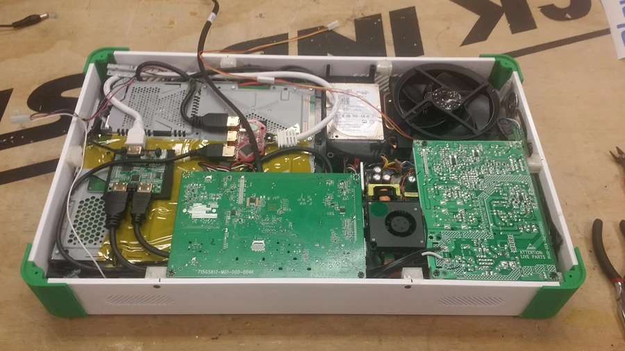 The interior components of the PlayBox (Photo: Edward Zarick)