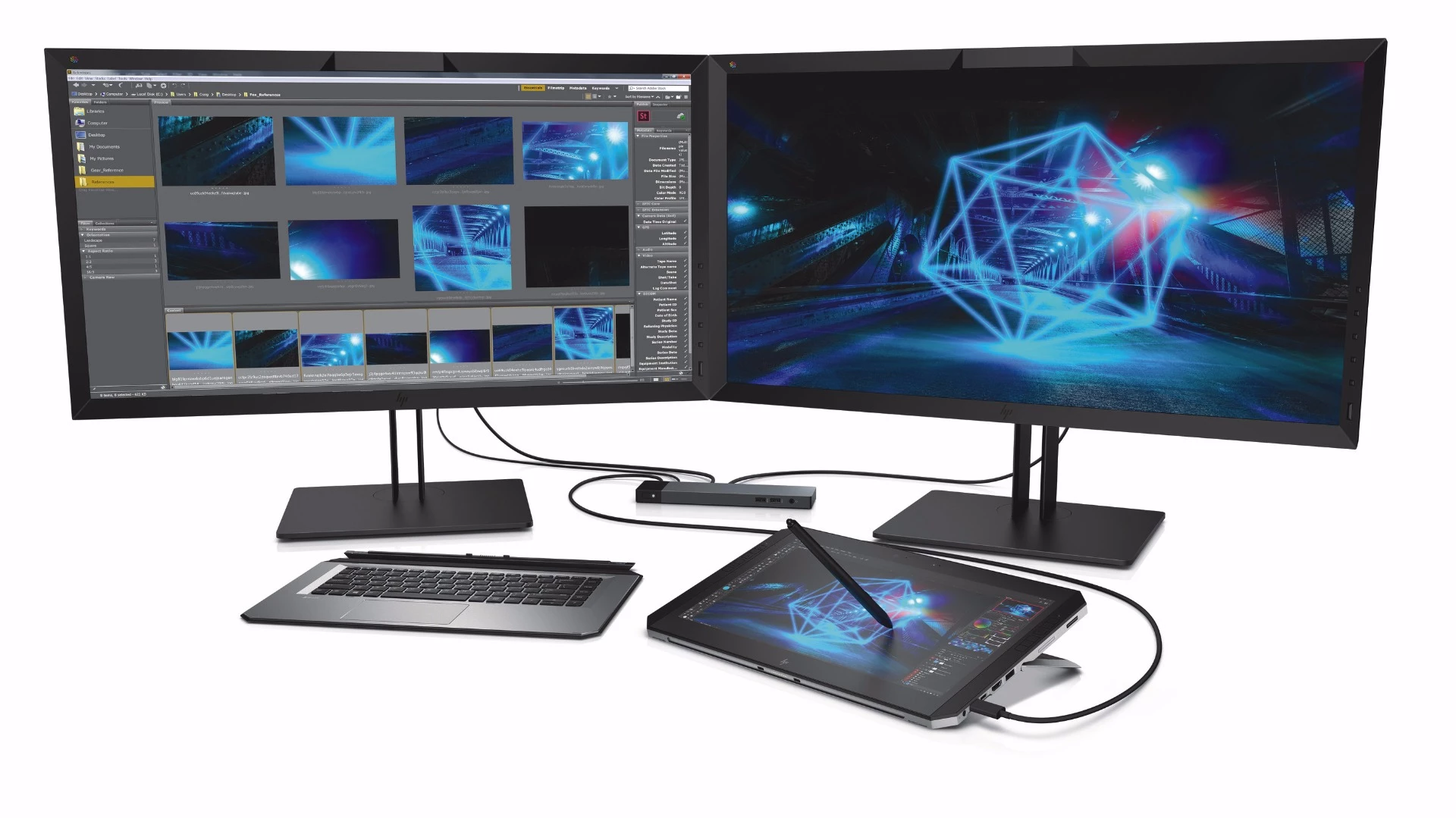 When used with the optional ZBook Dock, the ZBook x2 is reported capable of running two 4K displays over Thunderbolt 3