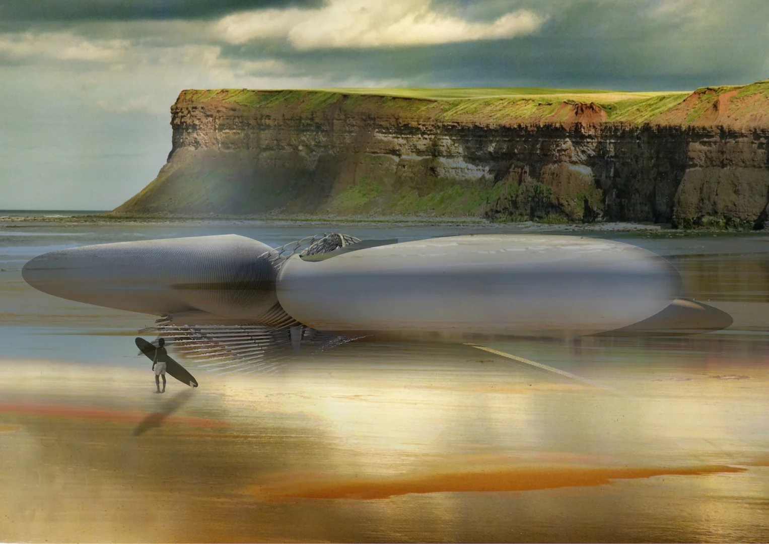 Margot Krasojević regularly produces thought-provoking architectural concepts, with notable examples including a house that screws itself into the ground during high winds and a floating revolving bridge