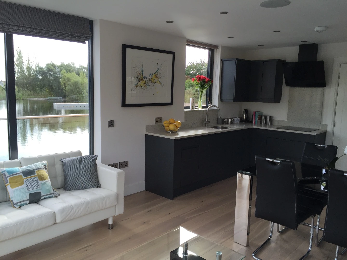 View towards the kitchen area
